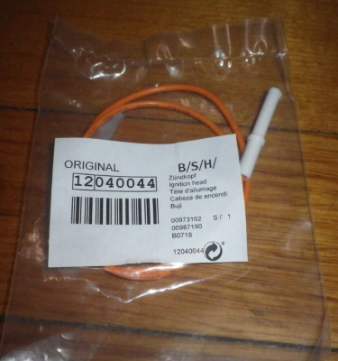 Свеча розжига (разрядник) для газовой плиты Bosch, Siemens, NEFF 12040044