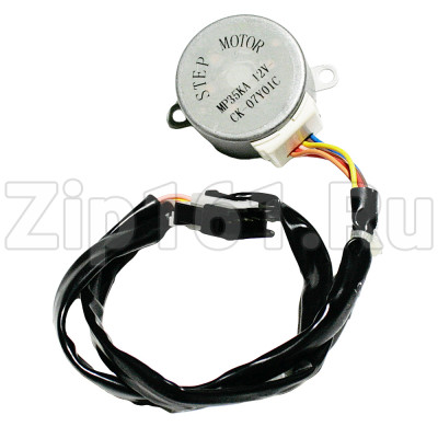 Поворотный шаговый мотор (двигатель жалюзи) кондиционера 12V MP35KA CK-07T01C (Н-10 мм, D-5 мм)